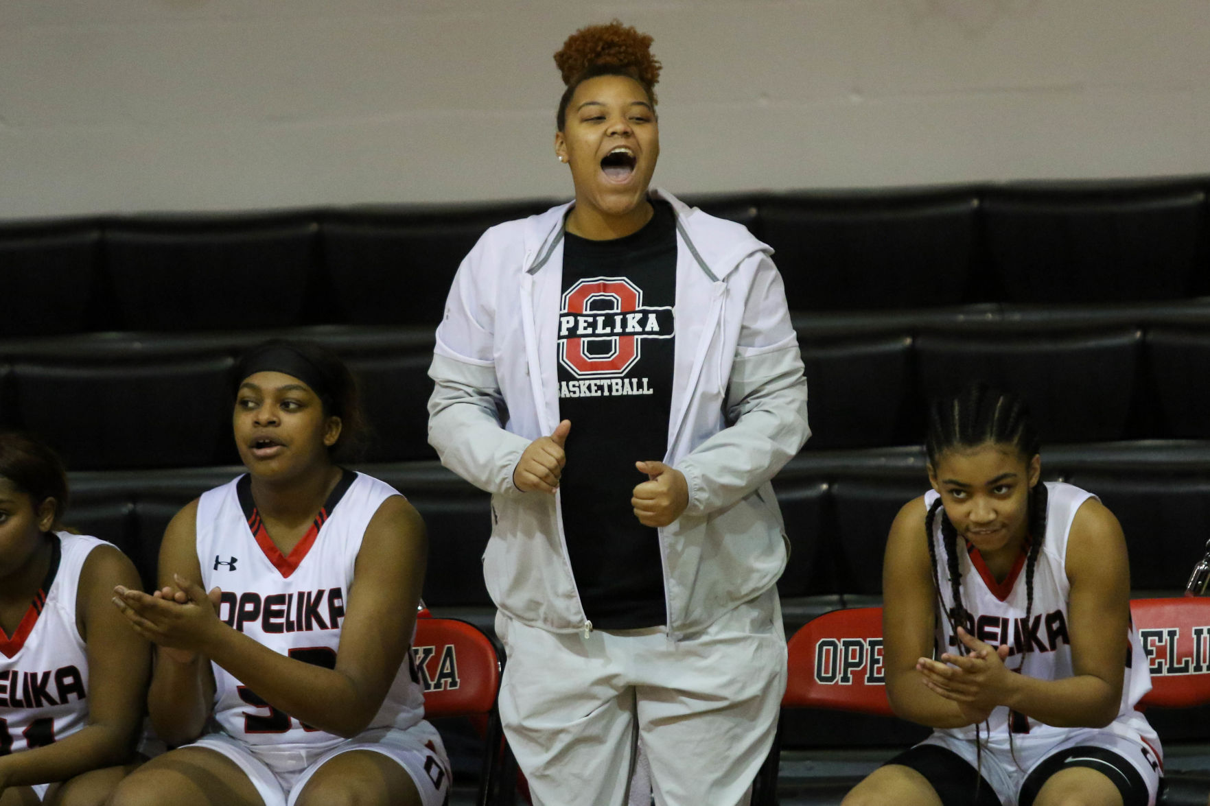 Opelika vs. Russell County Area 6-6A girls high school basketball